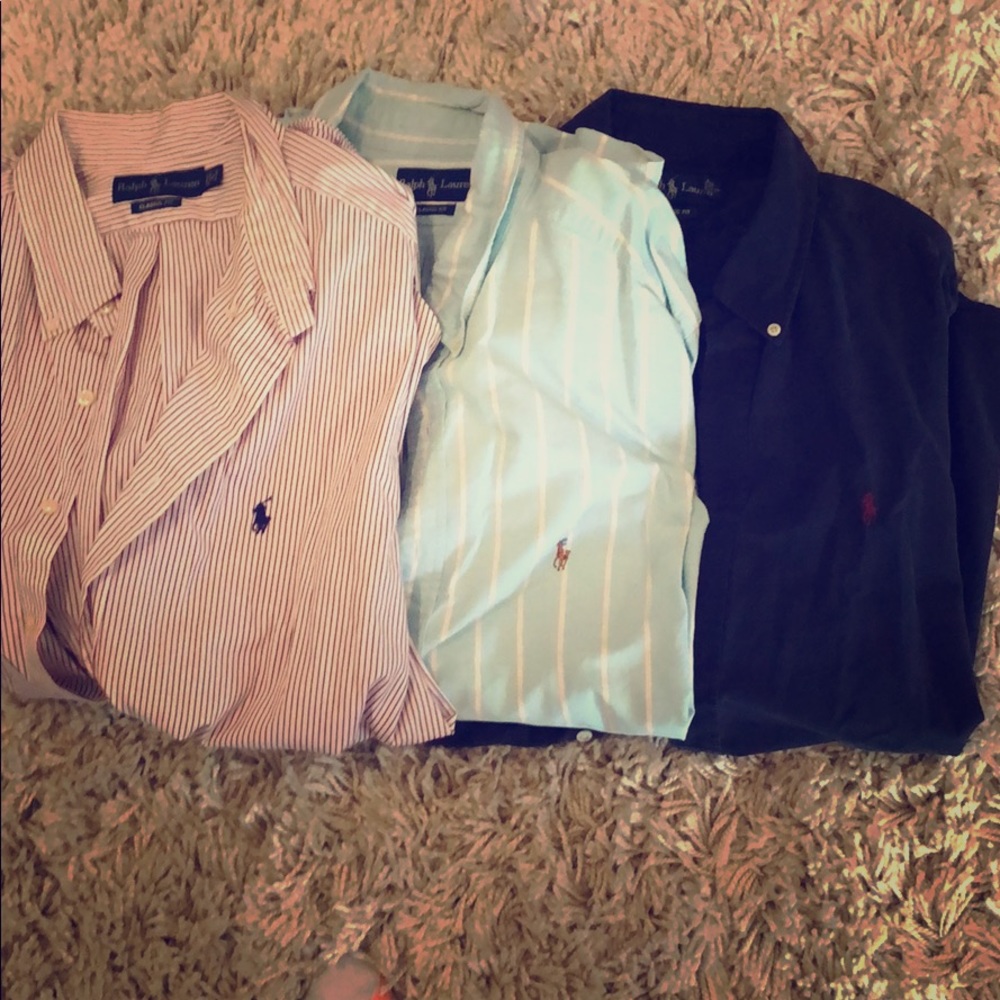 3 men’s RL POLO shirts XL